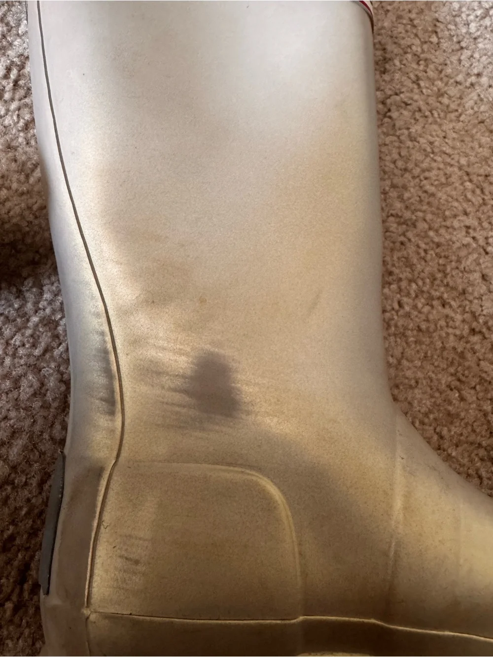 Hunter KIDS' ORIGINAL NEBULA WATERPROOF RAIN BOOT IN PALE GOLD